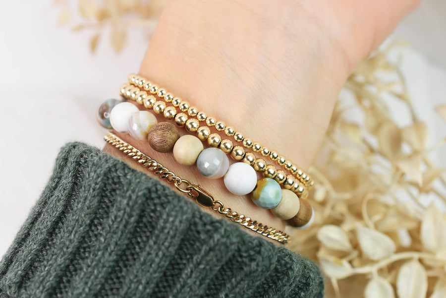 Alphabet Bead Bracelet 14kt Gold Fill - 5.75 | IsabelleGraceJewelry