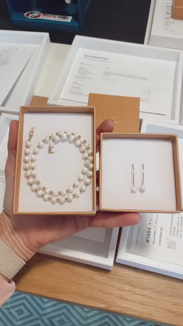 Pearl Arc Earrings