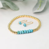 Turquoise Fine Beaded Bracelet