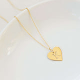 Heart Initial Necklace