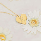 Heart Initial Necklace
