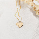 Heart Initial Necklace
