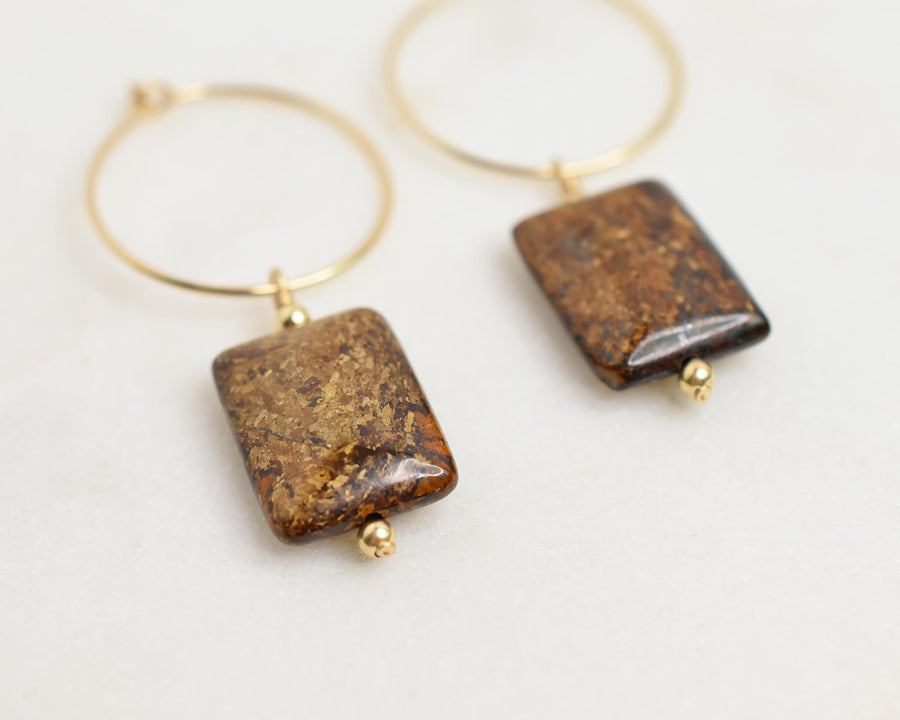 Mystery Tiger's Eye Hoops