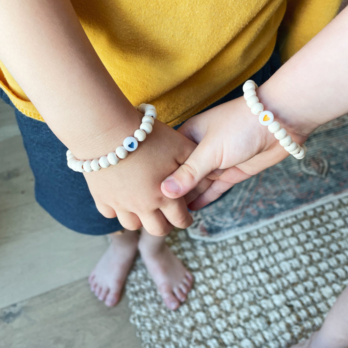 Kids Heart Wood Bracelet