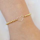 Open Heart Beaded Bracelet