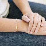 Open Heart Beaded Bracelet