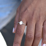 Dainty Initial Ring
