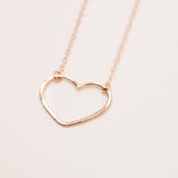 Petite Emily Open Heart Necklace