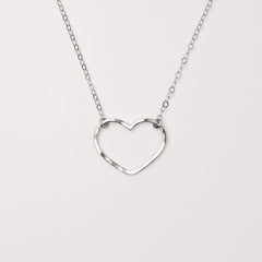 Petite Emily Open Heart Necklace
