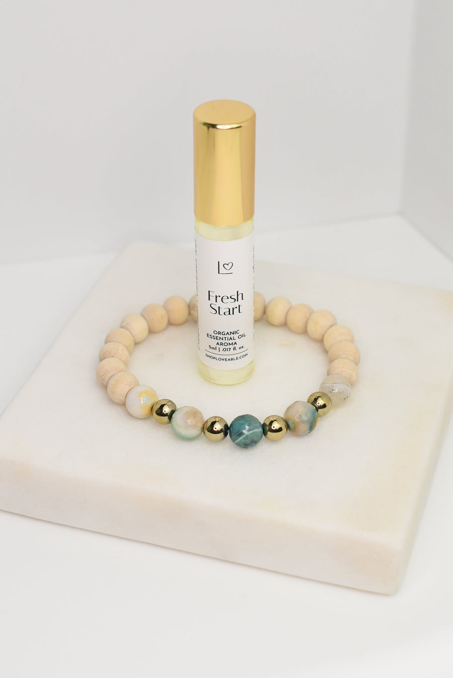 Banded Agate Zen Beaded Bracelet