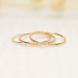 Thin Faceted Ring