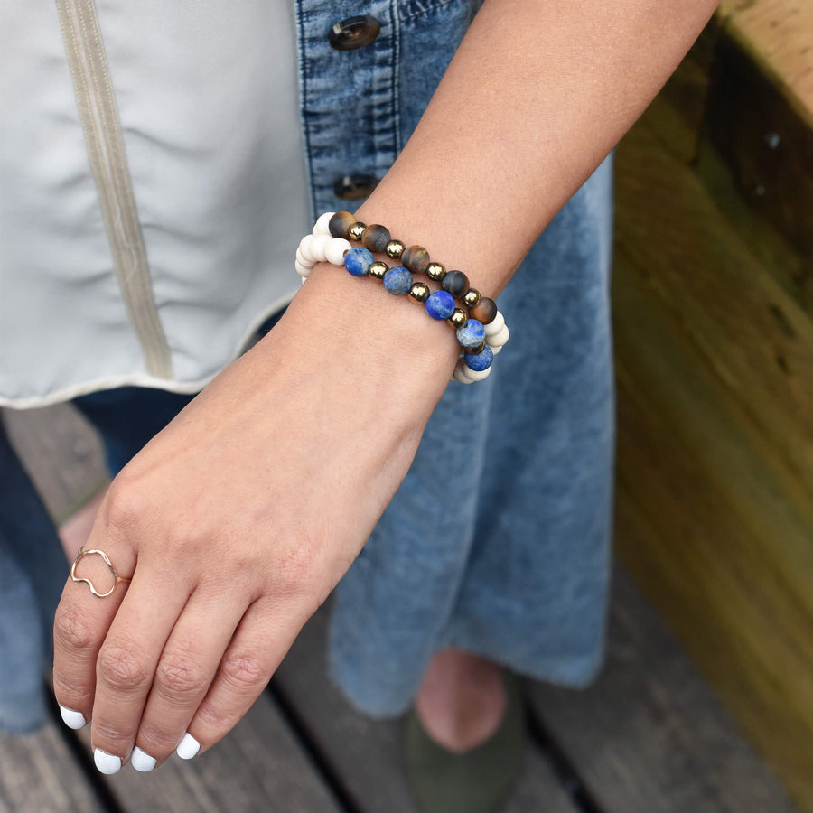 Tiger's Eye Zen Beaded Bracelet