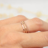 Thin Faceted Ring