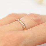 Thin Faceted Ring