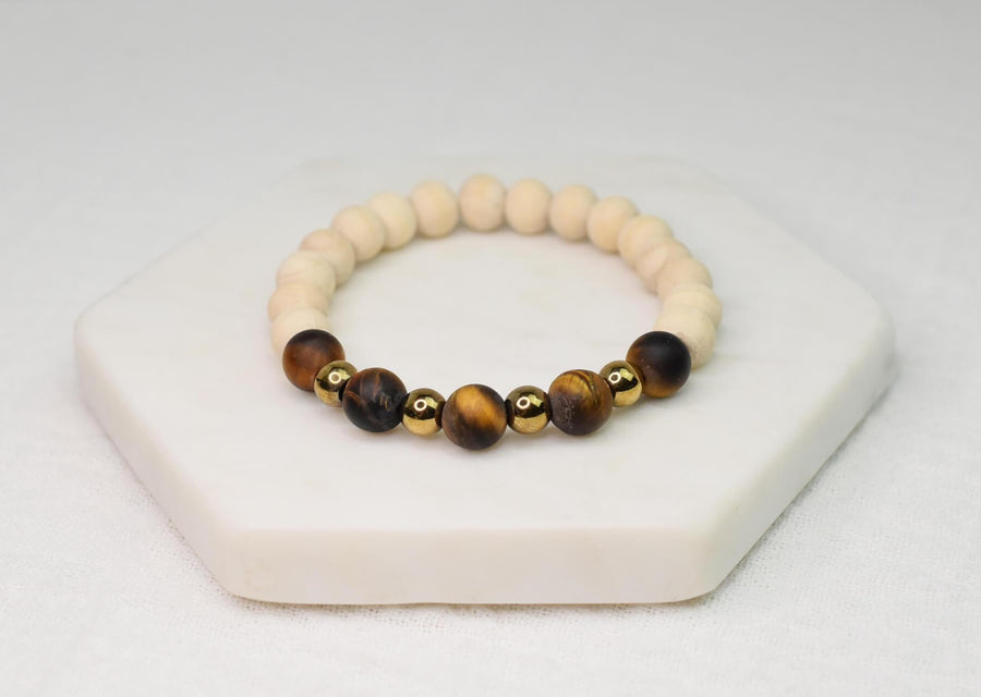 Tiger's Eye Zen Beaded Bracelet