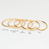 Flat Beaded Ring